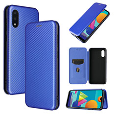 Coque Portefeuille Livre Cuir Etui Clapet L06Z pour Samsung Galaxy A02 Bleu