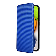 Coque Portefeuille Livre Cuir Etui Clapet L06Z pour Samsung Galaxy A03 Bleu