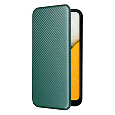 Coque Portefeuille Livre Cuir Etui Clapet L06Z pour Samsung Galaxy A03 Core Vert