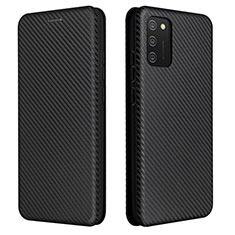 Coque Portefeuille Livre Cuir Etui Clapet L06Z pour Samsung Galaxy A03s Noir