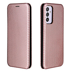 Coque Portefeuille Livre Cuir Etui Clapet L06Z pour Samsung Galaxy A15 LTE Or Rose