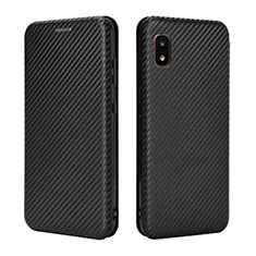 Coque Portefeuille Livre Cuir Etui Clapet L06Z pour Samsung Galaxy A21 SC-42A Noir