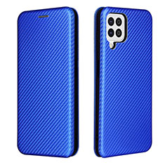 Coque Portefeuille Livre Cuir Etui Clapet L06Z pour Samsung Galaxy A22 4G Bleu