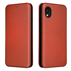 Coque Portefeuille Livre Cuir Etui Clapet L06Z pour Samsung Galaxy A22 5G SC-56B Marron