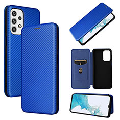 Coque Portefeuille Livre Cuir Etui Clapet L06Z pour Samsung Galaxy A23 5G Bleu