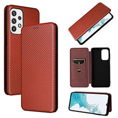 Coque Portefeuille Livre Cuir Etui Clapet L06Z pour Samsung Galaxy A23 5G Marron