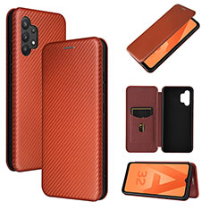 Coque Portefeuille Livre Cuir Etui Clapet L06Z pour Samsung Galaxy A32 4G Marron