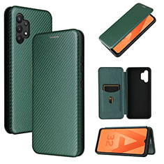 Coque Portefeuille Livre Cuir Etui Clapet L06Z pour Samsung Galaxy A32 4G Vert