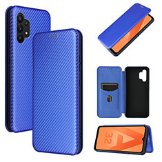 Coque Portefeuille Livre Cuir Etui Clapet L06Z pour Samsung Galaxy A32 5G Bleu