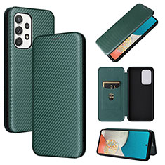 Coque Portefeuille Livre Cuir Etui Clapet L06Z pour Samsung Galaxy A53 5G Vert