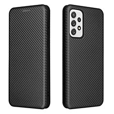 Coque Portefeuille Livre Cuir Etui Clapet L06Z pour Samsung Galaxy A73 5G Noir