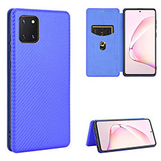 Coque Portefeuille Livre Cuir Etui Clapet L06Z pour Samsung Galaxy A81 Bleu