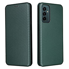 Coque Portefeuille Livre Cuir Etui Clapet L06Z pour Samsung Galaxy F23 5G Vert