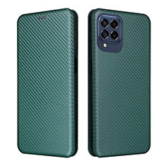 Coque Portefeuille Livre Cuir Etui Clapet L06Z pour Samsung Galaxy M53 5G Vert