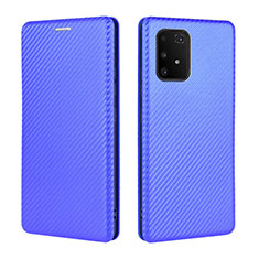 Coque Portefeuille Livre Cuir Etui Clapet L06Z pour Samsung Galaxy M80S Bleu