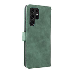 Coque Portefeuille Livre Cuir Etui Clapet L06Z pour Samsung Galaxy S22 Ultra 5G Vert