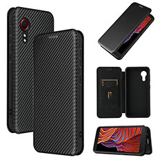 Coque Portefeuille Livre Cuir Etui Clapet L06Z pour Samsung Galaxy XCover 5 SM-G525F Noir