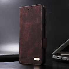 Coque Portefeuille Livre Cuir Etui Clapet L06Z pour Sharp Aquos Sense8 Marron