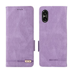 Coque Portefeuille Livre Cuir Etui Clapet L06Z pour Sony Xperia 5 V Violet