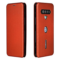 Coque Portefeuille Livre Cuir Etui Clapet L06Z pour Xiaomi Black Shark 4 5G Marron