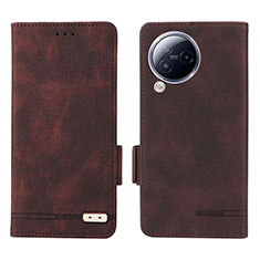 Coque Portefeuille Livre Cuir Etui Clapet L06Z pour Xiaomi Civi 3 5G Marron