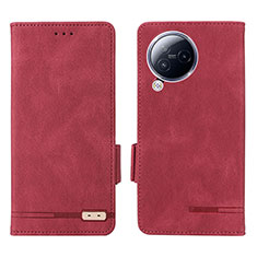 Coque Portefeuille Livre Cuir Etui Clapet L06Z pour Xiaomi Civi 3 5G Rouge