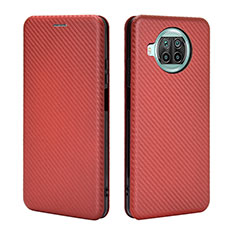 Coque Portefeuille Livre Cuir Etui Clapet L06Z pour Xiaomi Mi 10i 5G Marron