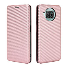 Coque Portefeuille Livre Cuir Etui Clapet L06Z pour Xiaomi Mi 10i 5G Or Rose