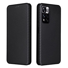 Coque Portefeuille Livre Cuir Etui Clapet L06Z pour Xiaomi Mi 11i 5G (2022) Noir