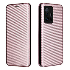 Coque Portefeuille Livre Cuir Etui Clapet L06Z pour Xiaomi Mi 11T 5G Or Rose