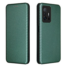 Coque Portefeuille Livre Cuir Etui Clapet L06Z pour Xiaomi Mi 11T Pro 5G Vert