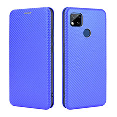 Coque Portefeuille Livre Cuir Etui Clapet L06Z pour Xiaomi POCO C3 Bleu