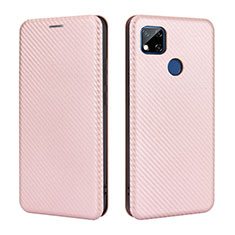 Coque Portefeuille Livre Cuir Etui Clapet L06Z pour Xiaomi POCO C31 Or Rose