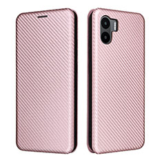 Coque Portefeuille Livre Cuir Etui Clapet L06Z pour Xiaomi Poco C50 Or Rose