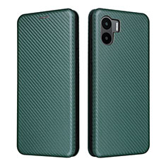 Coque Portefeuille Livre Cuir Etui Clapet L06Z pour Xiaomi Poco C50 Vert