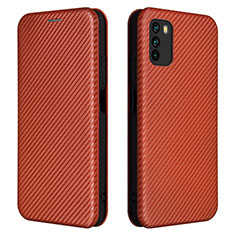 Coque Portefeuille Livre Cuir Etui Clapet L06Z pour Xiaomi Poco M3 Marron