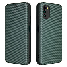 Coque Portefeuille Livre Cuir Etui Clapet L06Z pour Xiaomi Poco M3 Vert