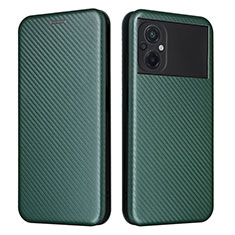 Coque Portefeuille Livre Cuir Etui Clapet L06Z pour Xiaomi Poco M5 4G Vert