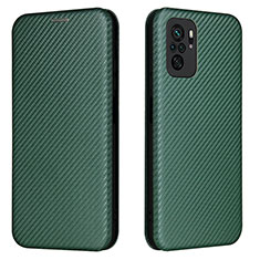 Coque Portefeuille Livre Cuir Etui Clapet L06Z pour Xiaomi Poco M5S Vert