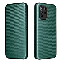 Coque Portefeuille Livre Cuir Etui Clapet L06Z pour Xiaomi Poco X3 GT 5G Vert