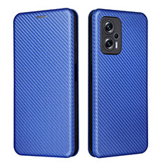 Coque Portefeuille Livre Cuir Etui Clapet L06Z pour Xiaomi Poco X4 GT 5G Bleu