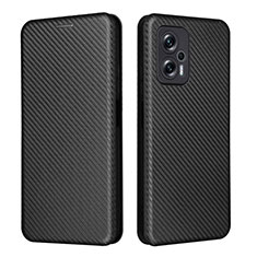 Coque Portefeuille Livre Cuir Etui Clapet L06Z pour Xiaomi Poco X4 GT 5G Noir