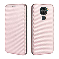 Coque Portefeuille Livre Cuir Etui Clapet L06Z pour Xiaomi Redmi 10X 4G Or Rose