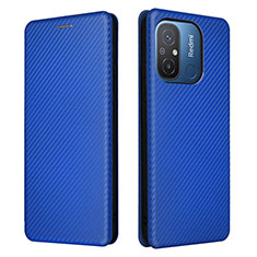 Coque Portefeuille Livre Cuir Etui Clapet L06Z pour Xiaomi Redmi 12C 4G Bleu
