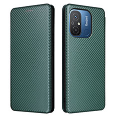 Coque Portefeuille Livre Cuir Etui Clapet L06Z pour Xiaomi Redmi 12C 4G Vert