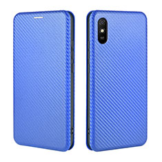 Coque Portefeuille Livre Cuir Etui Clapet L06Z pour Xiaomi Redmi 9A Bleu