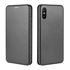 Coque Portefeuille Livre Cuir Etui Clapet L06Z pour Xiaomi Redmi 9A Noir