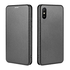 Coque Portefeuille Livre Cuir Etui Clapet L06Z pour Xiaomi Redmi 9i Noir