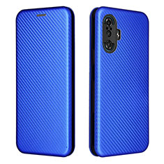 Coque Portefeuille Livre Cuir Etui Clapet L06Z pour Xiaomi Redmi K40 Gaming 5G Bleu