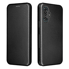 Coque Portefeuille Livre Cuir Etui Clapet L06Z pour Xiaomi Redmi K40 Gaming 5G Noir